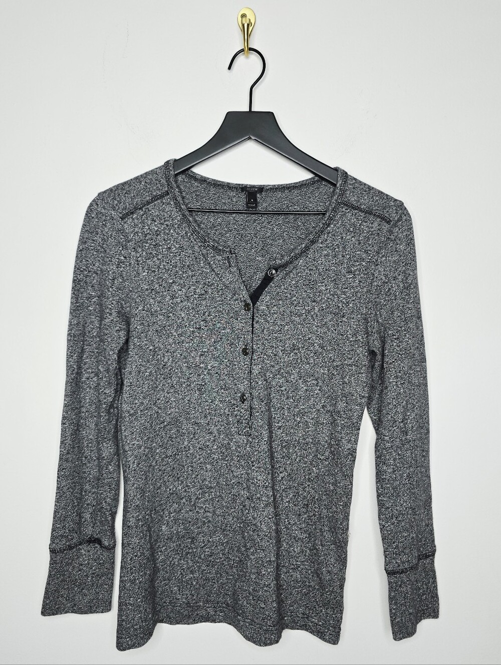 J Crew Long Sleeve Henley Top Size Small